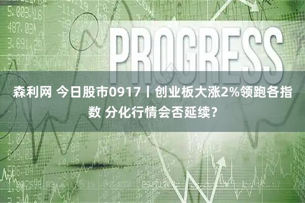 森利网 今日股市0917丨创业板大涨2%领跑各指数 分化行情会否延续?